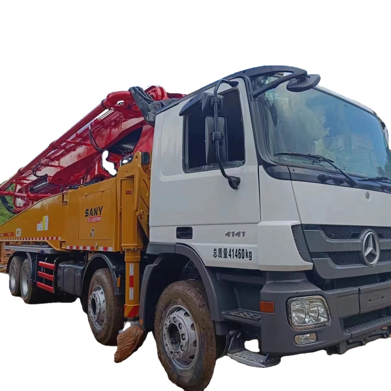 Second hand beton 2012 Sanny 52M Benz chassis used concrete pump truck