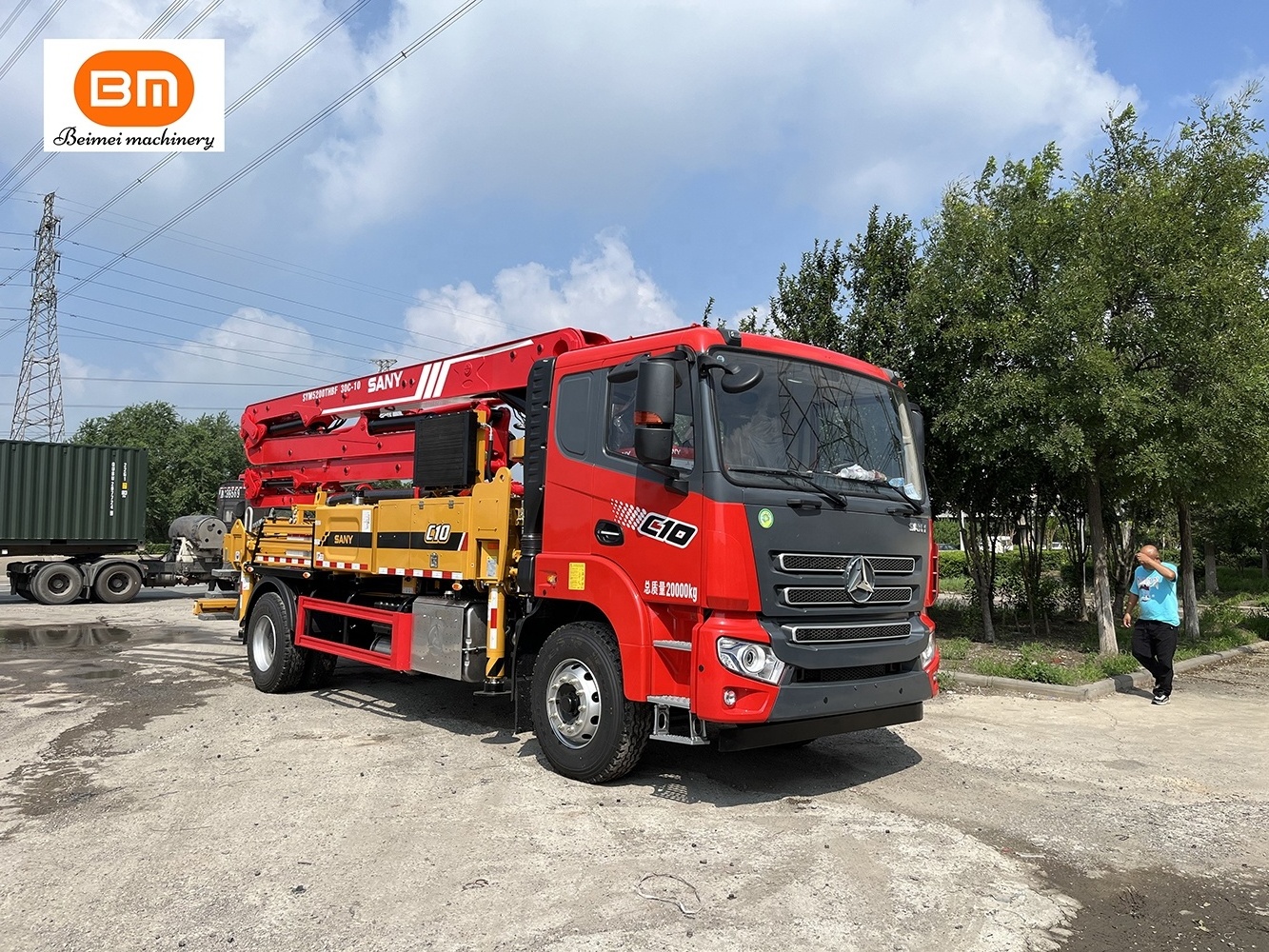 Used Mobile Concrete Pump 30m 37m 38m 42m Used Concrete Boom Pump Trucks For Sale Zoomliion Sanny