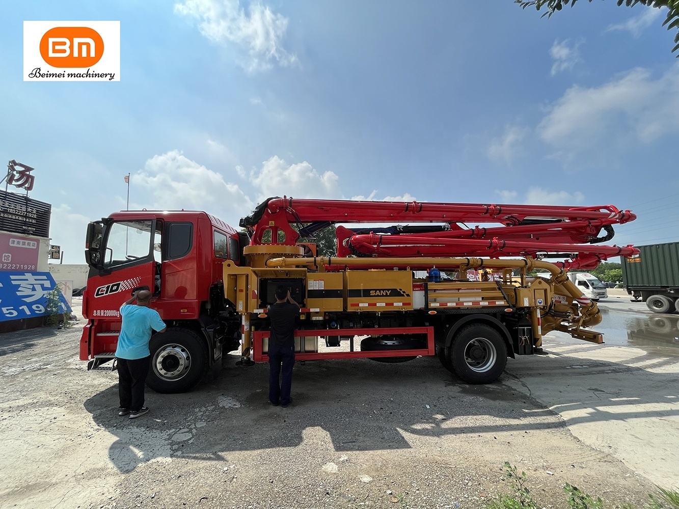 Used Mobile Concrete Pump 30m 37m 38m 42m Used Concrete Boom Pump Trucks For Sale Zoomliion Sanny