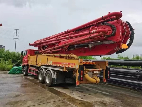 Sanny Various Boom Types 49M Truck Mounted Concrete Pump For Sidewalks And Driveways