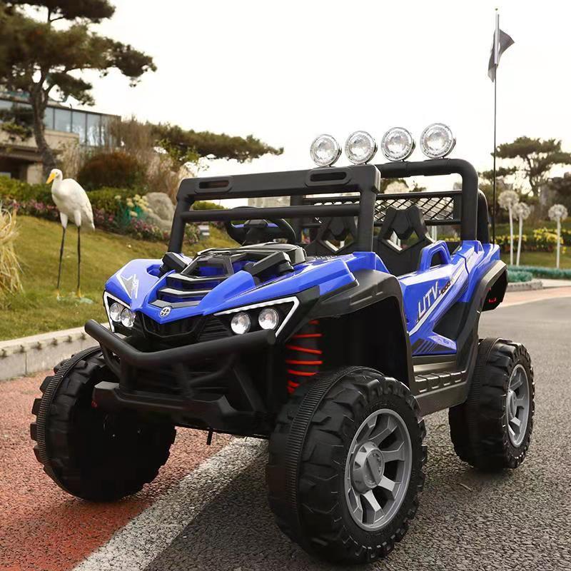 2023 high quality kids electric car remote control kids car ride on monster truck  ride on 12 volt 4 wd electric 2 seat ki