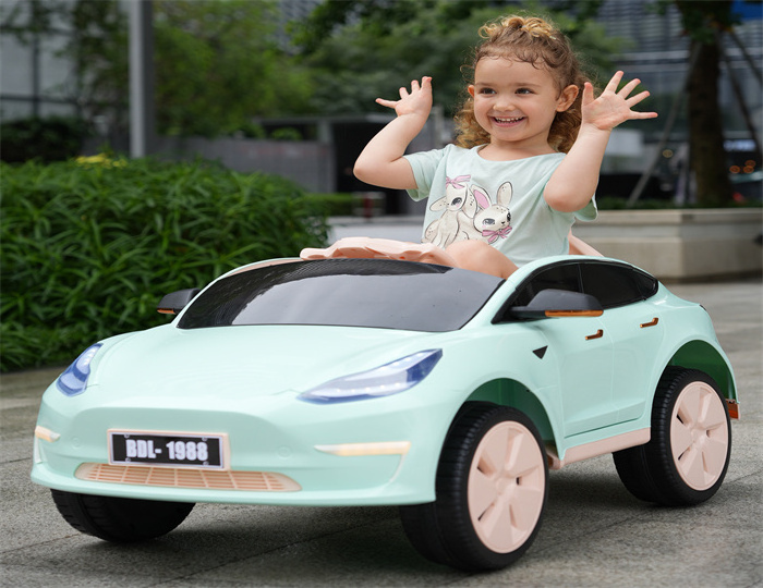 kids electric cars with rubber tires/kids electrical toy car for girls and boys/2023 China unique ride on car kids electric