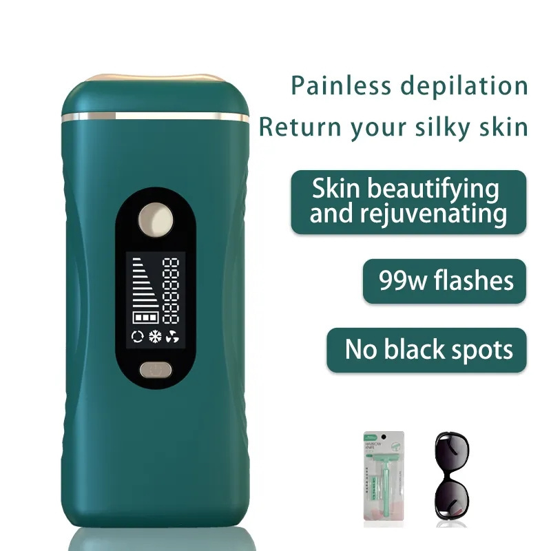 Family portable novicelaser hair  painless device removal IPL hair removal machine can replace the size of the head for precise