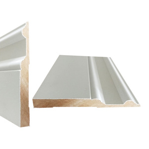 Factory Supply Baseboard Molding Ceiling Wood Trim Colonial Wood Mouldings For Fancy Design White Primed Moulding