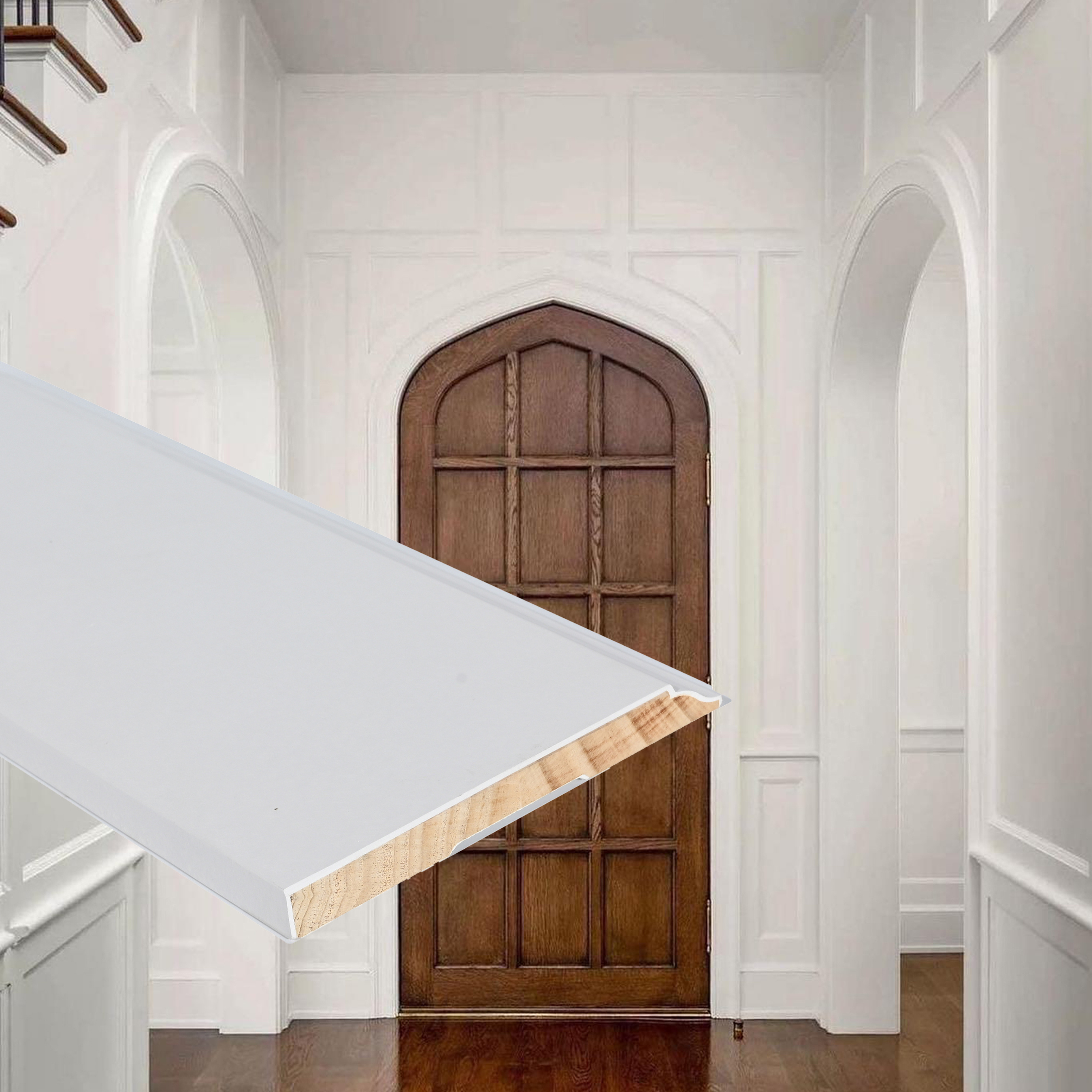 Decorative furniture moulding/wood moulding/ architraves 18mm mdf baseboard moulding