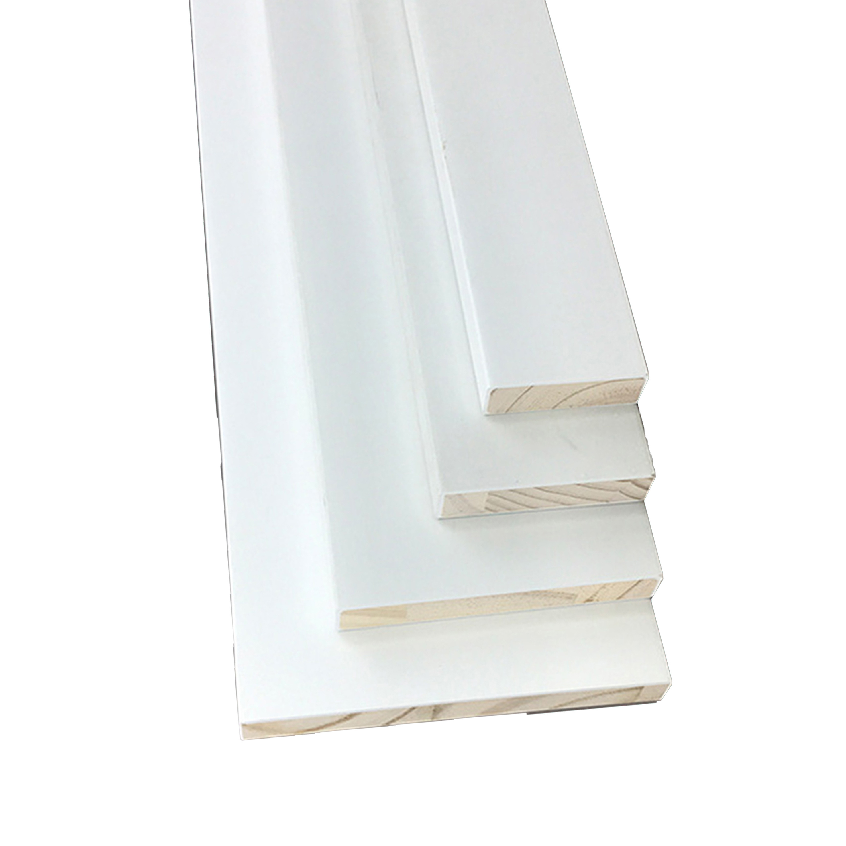 High quality white flexible wall base skirting chamfered skirting board  Wood moulding