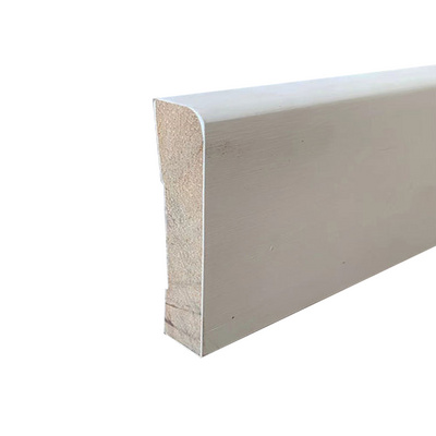 High quality pine board finger jointed white skirting molding baseboard MDF wall skirting board