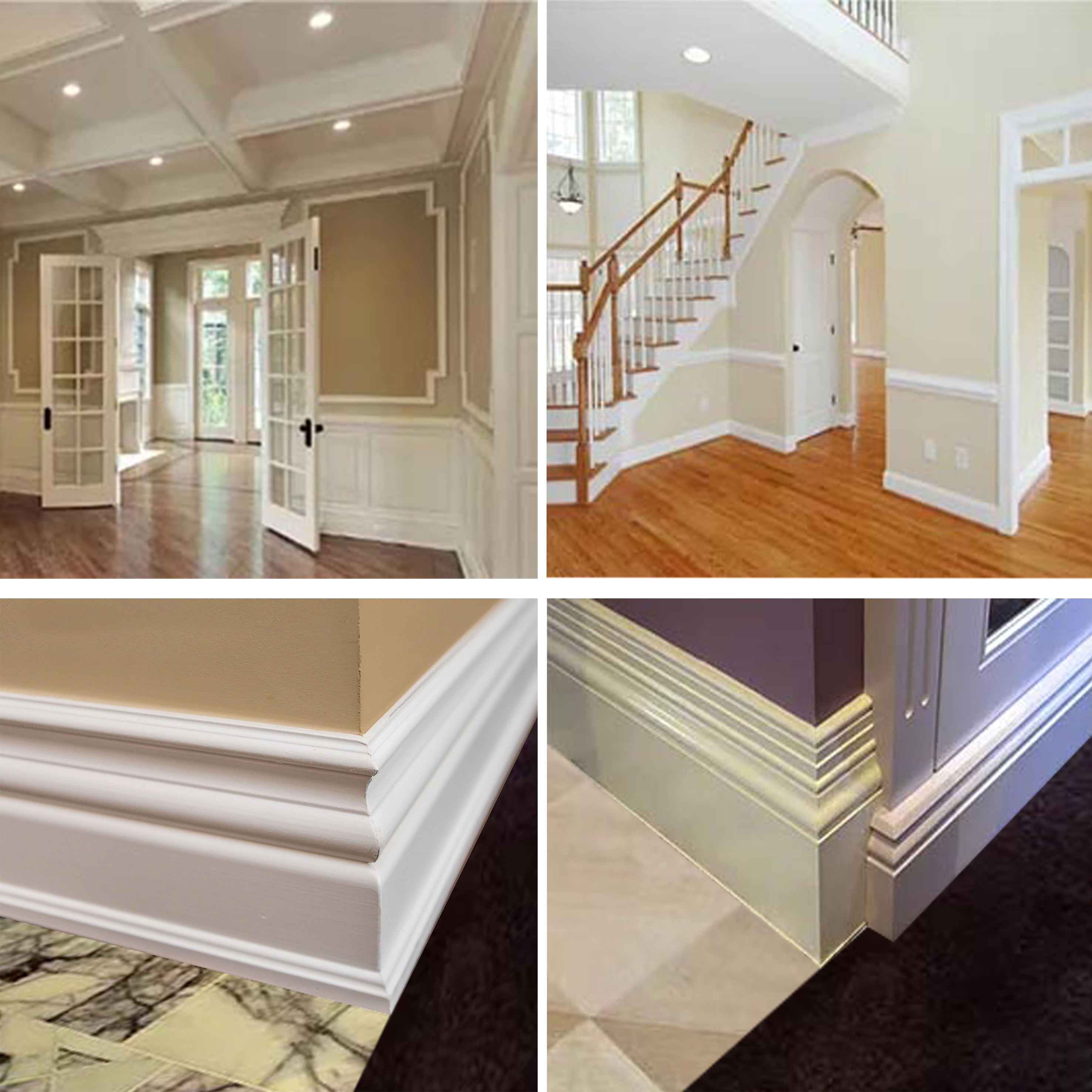 MDF crown moulding Baseboards Moulding crown moulding door stop Primed Interior Skirting Boards