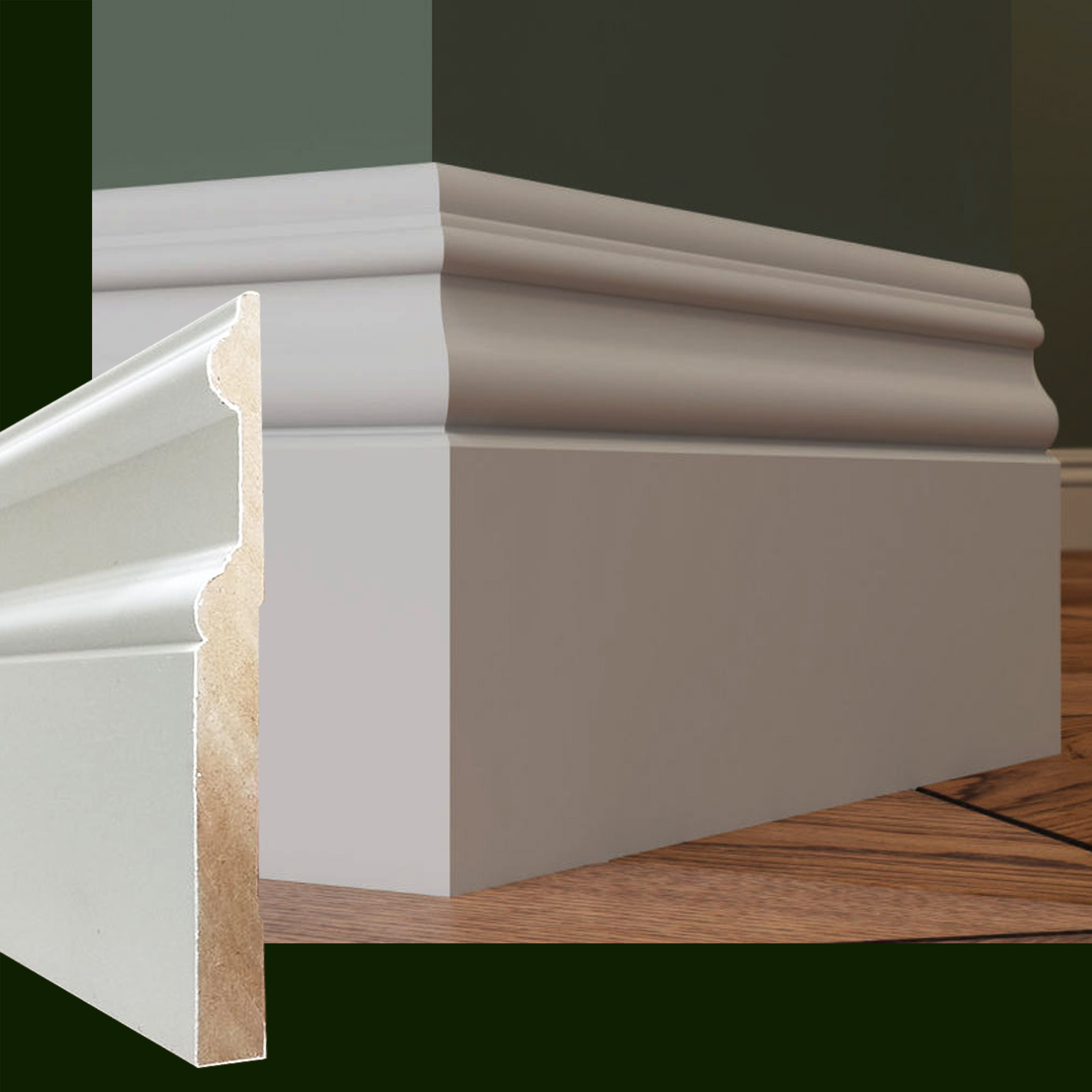 Factory Supply Baseboard Molding Ceiling Wood Trim Colonial Wood Mouldings For Fancy Design White Primed Moulding