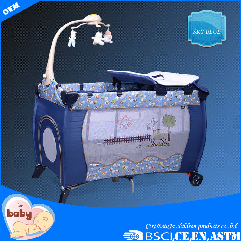 China supplier colorful safety Baby folding Playpen