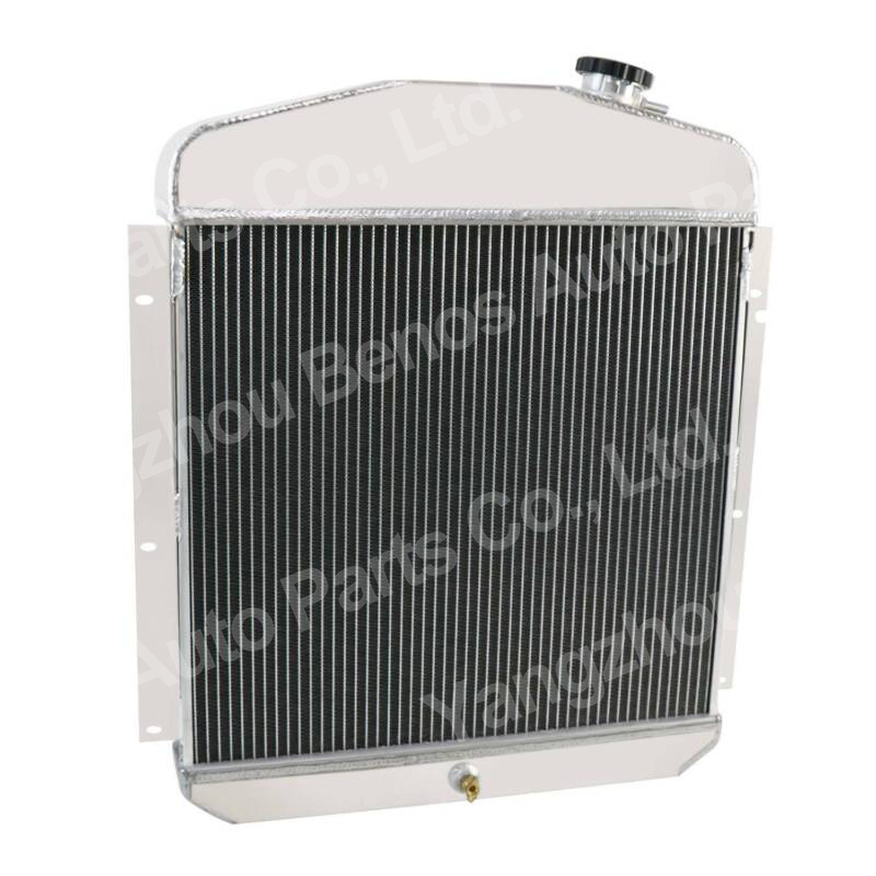 3 Rows Aluminum Radiator For 1947-1949 Plymouth Chrysler Car Deluxe Sedan Coupe