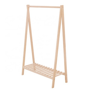 Wooden Furniture Clothes Hanger Rack Stand Living Room Nordic Solid Bedroom Storage Holders & Racks Clothing Rack Multifunction