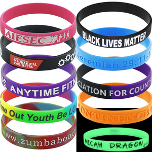 Custom Silicone Bracelets, Make Your Own Rubber Wristbands With Message or Logo, High Quality Personalized Wrist Band