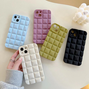 Solid color plaid cheap mobile phone case for iphone14Promax for iPhone 13 mobile phone case 11 girl 12 Pro max