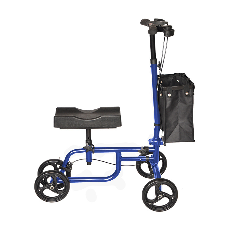 BQ9003 Deluxe Steerable Knee Walker Knee Scooter Knee Cycle Leg Walker Crutch Alternative in Blue