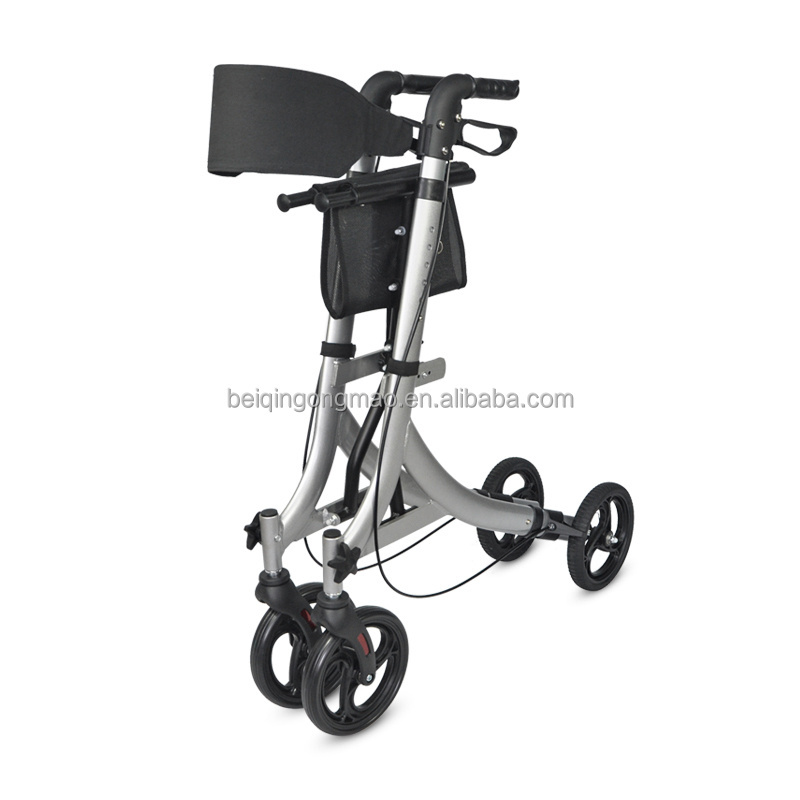 BQ1005E Adults walker Double folding aluminium rollator upright walker for adults