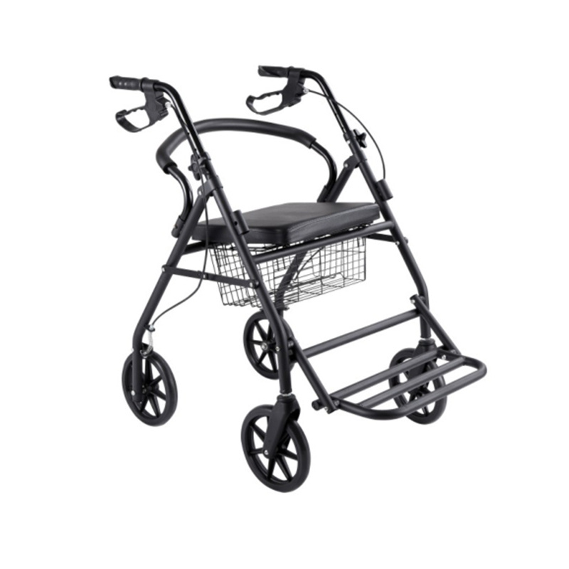 BQ3002B High Demand Outdoor Walker Folding For Elder Wheel Chair With Seat Disabled Shopping Aluminium Four Wheel Rollator