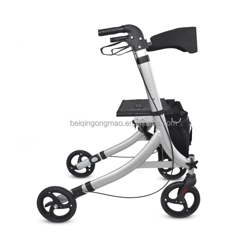 BQ1005E Adults walker Double folding aluminium rollator upright walker for adults