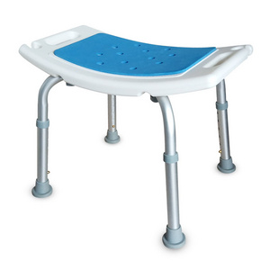 BQ201A China lower price aluminum height adjustable  Bathroom  shower chairs  with EVA seat pad for seniors and disabled