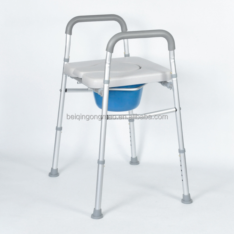 BQ7005D  Stand Alone Toilet Safety Rail, Raised toilet seat with handle Toilet Safety Frame for Elderly, Handicap and Disabled