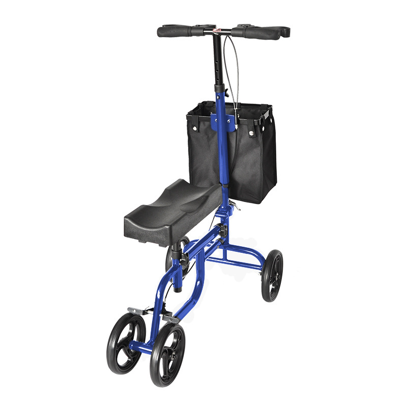 BQ9003 Deluxe Steerable Knee Walker Knee Scooter Knee Cycle Leg Walker Crutch Alternative in Blue