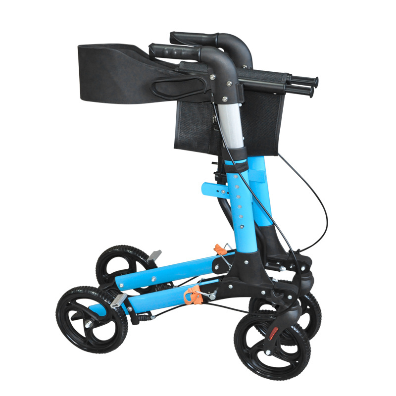 BQ1002B Foldable  light weight  4 wheels walkers with seat  for elderly people and disabled people