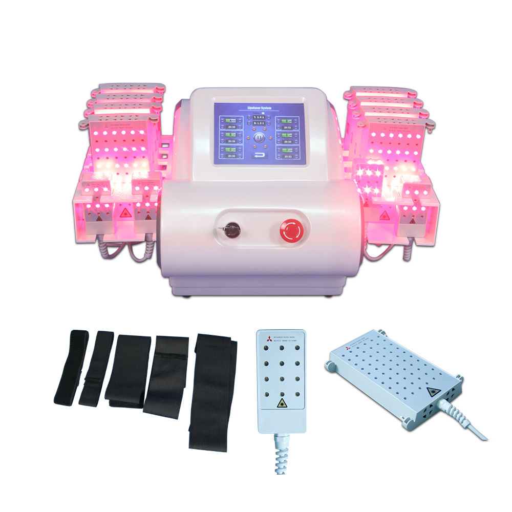 4D lipolaser 528 diodes laser 635nm+650nm+780nm+980nm lipolaser slimming machine