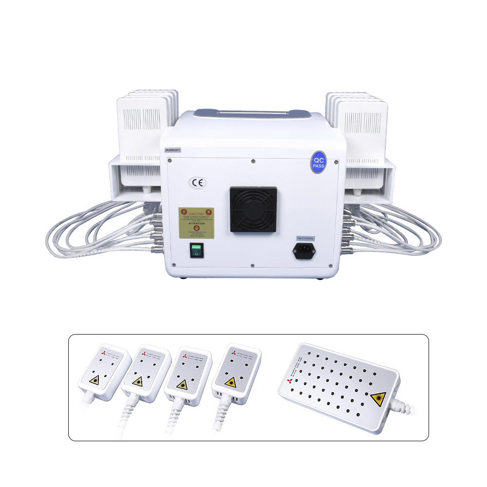 Fast fat reduce dual wavelength 336 diodes laser slimming beauty salon machine skin tightening fat burning weight loss device