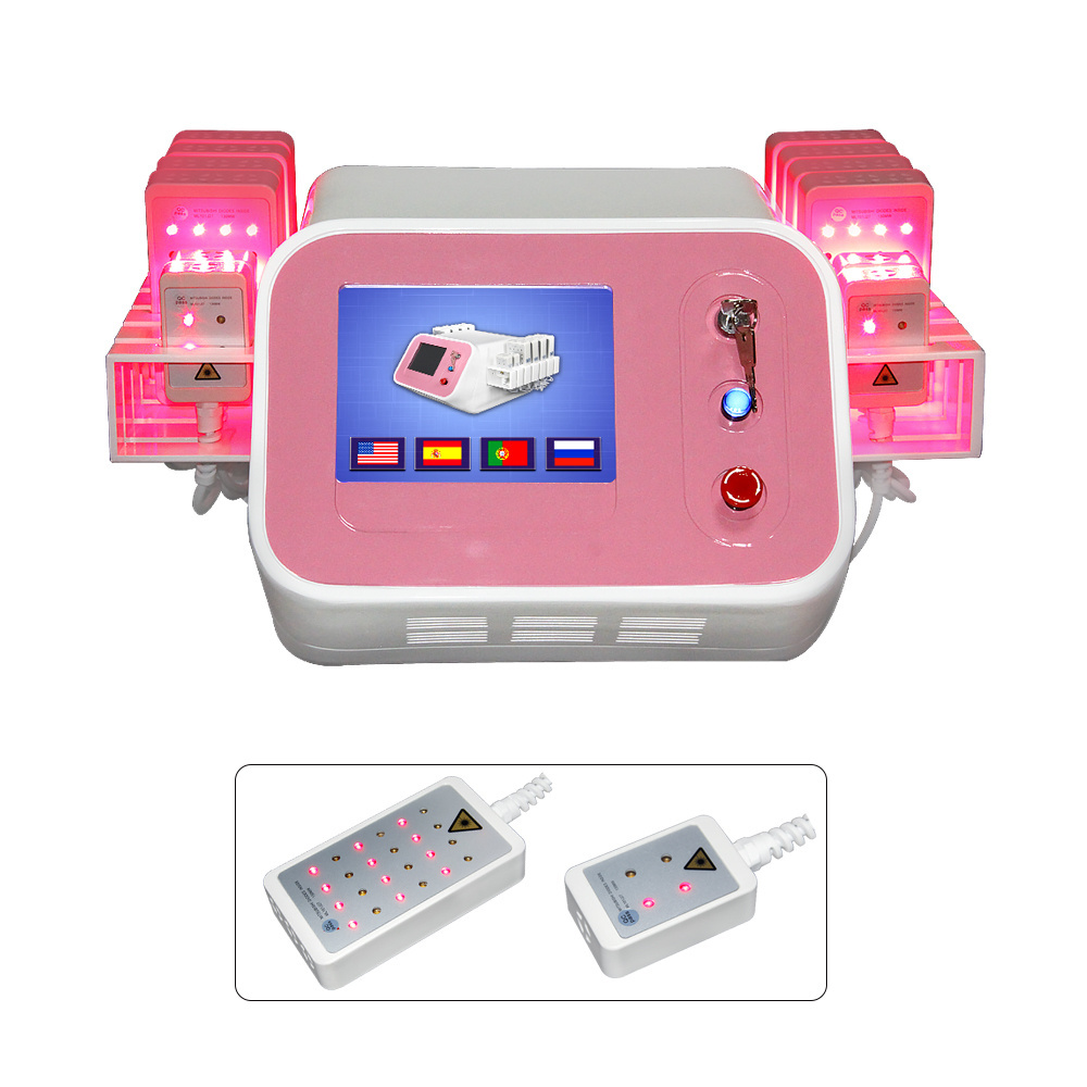 Non Invasive 4D Lipo Laser Professional 635nm 650nm Japan Lipo Laser Slimming Lipolaser Portatil Machine Cellulite Reduction