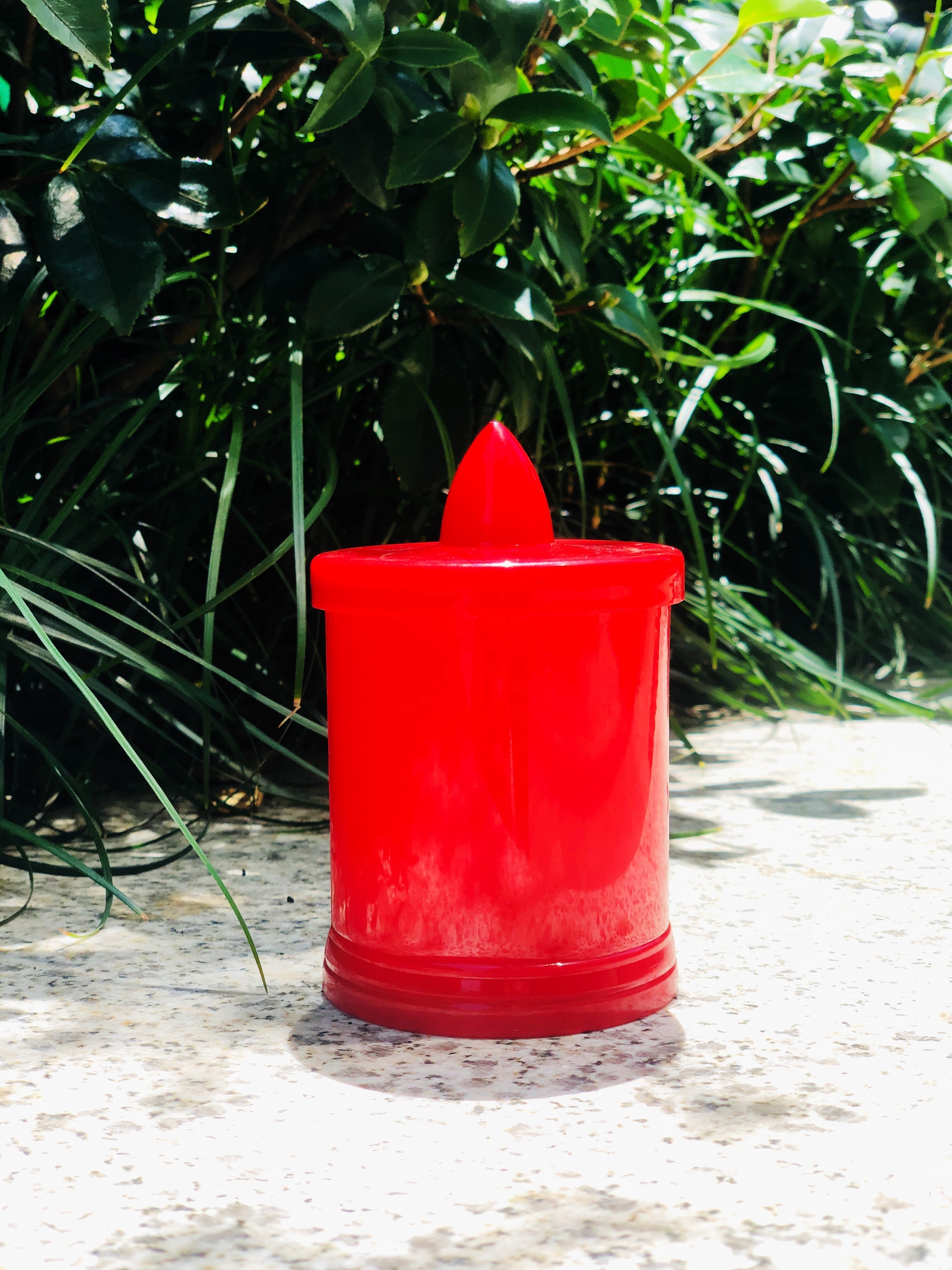 Funeral Ritual Memorial Church Holders Wholesale Battery Mini Led Candle Grave Light for Cemetery