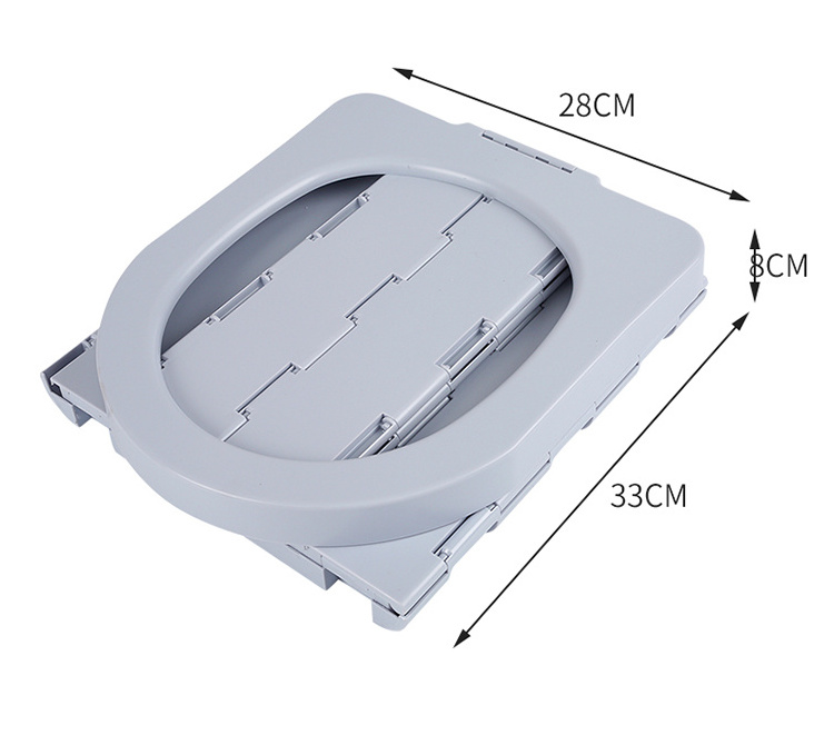 Emergency Potty Removable Outhouse Foldable Mini Outside Outdoor Lid Caravan Plastic Camp Toilet Portable For Car Elderly Trips