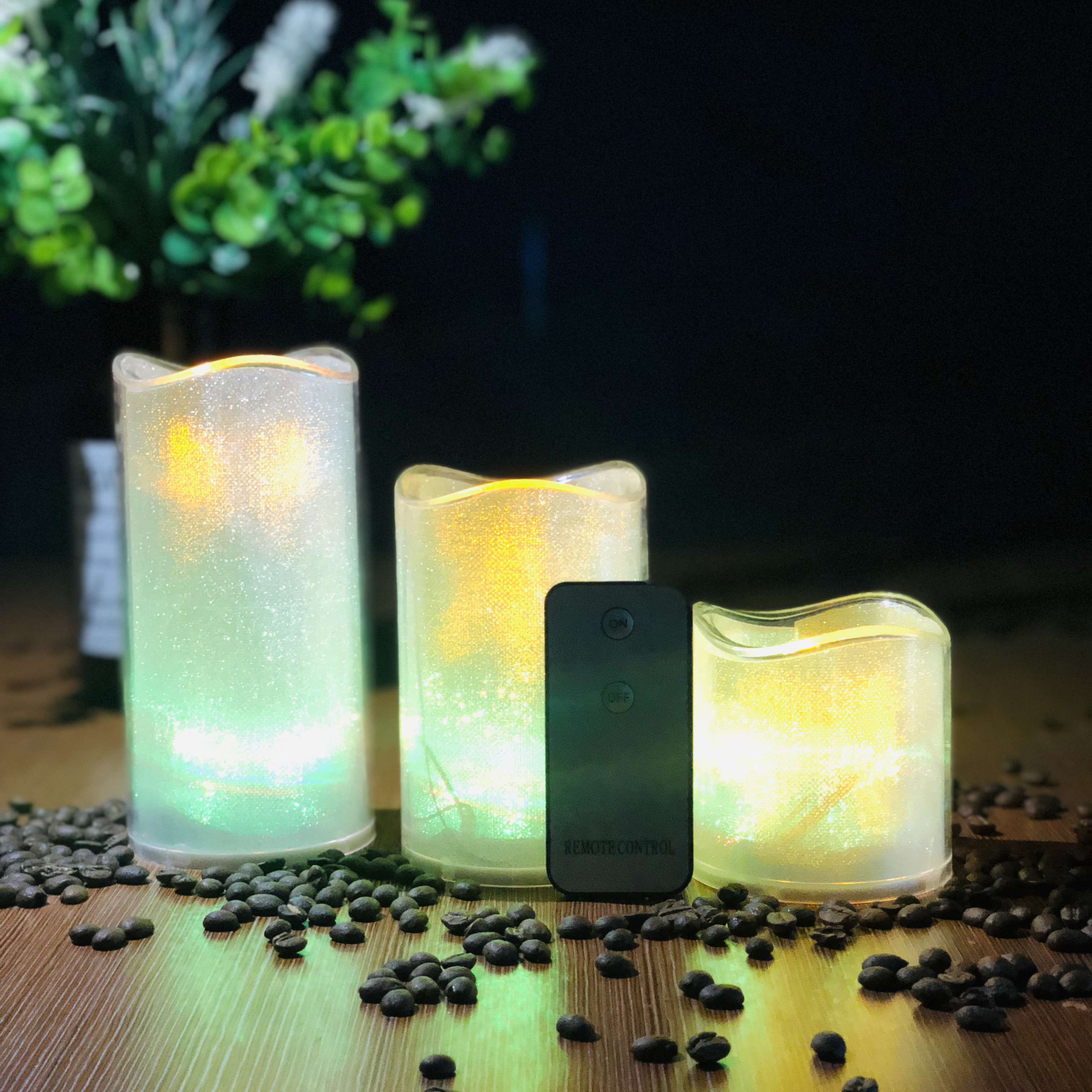 Hot selling safety pillar candle plastic led candle led flameless candle