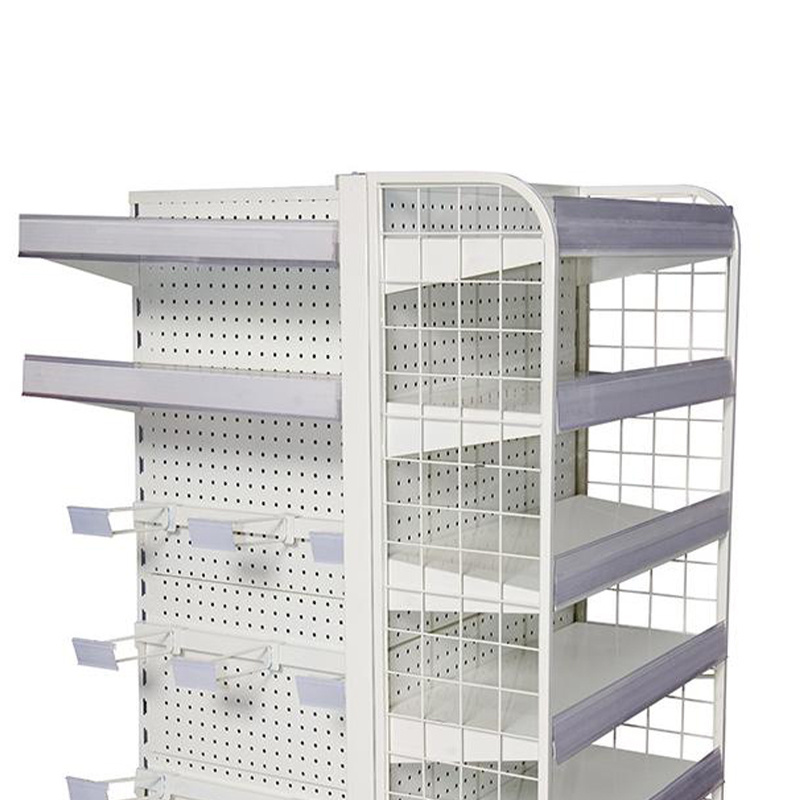 High Quality Supermarket Wire Mesh Shelf Double Or Single Side Shelves For Supermarket