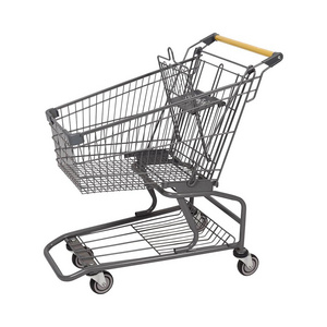 Wholesale Heavy Duty Metal Shopping Trolley Cart Collapsible Shopping Cart