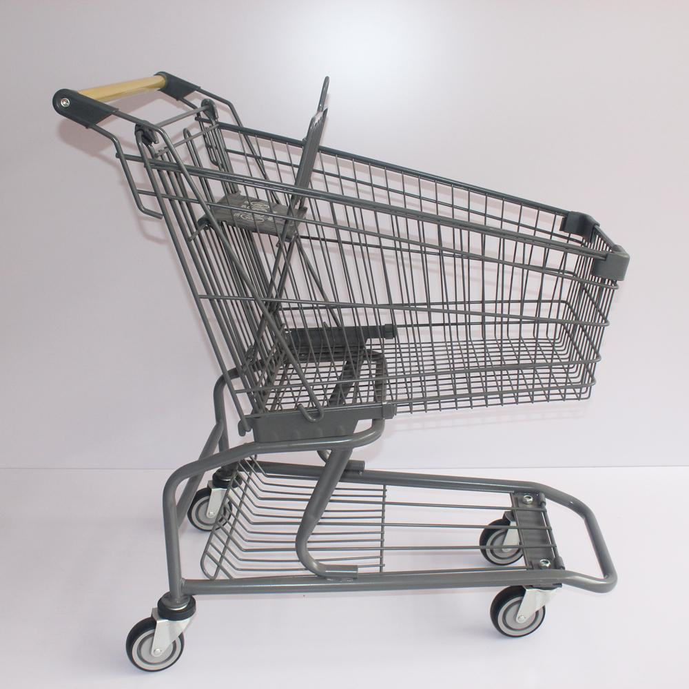 Wholesale Heavy Duty Metal Shopping Trolley Cart Collapsible Shopping Cart