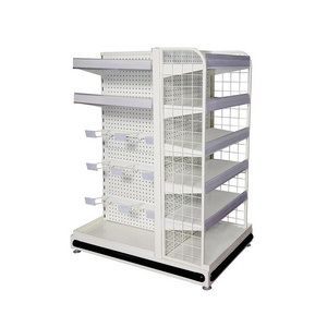 High Quality Supermarket Wire Mesh Shelf Double Or Single Side Shelves For Supermarket