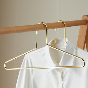 Luxury Heavy Heavy Duty Thick Cast Iron Gold Hanger Metal Coat Hangers Solid Bold Wide Shoulder Thickened Drying Rack