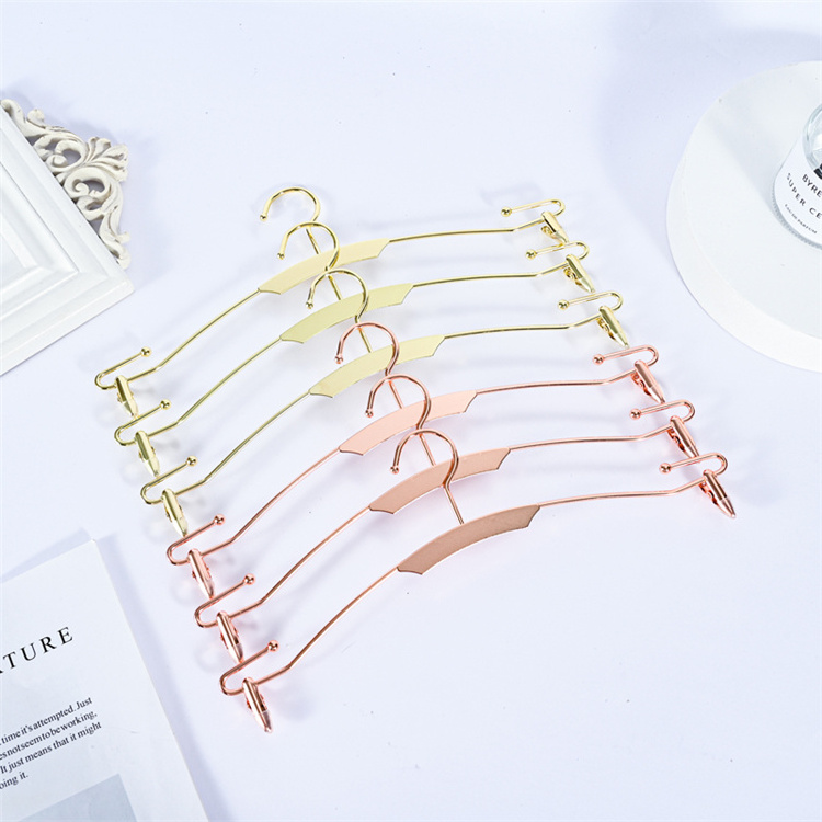 Manufacturer Supplier Custom Logo Fashion Metal Lingerie Underpants Clothes Hanger