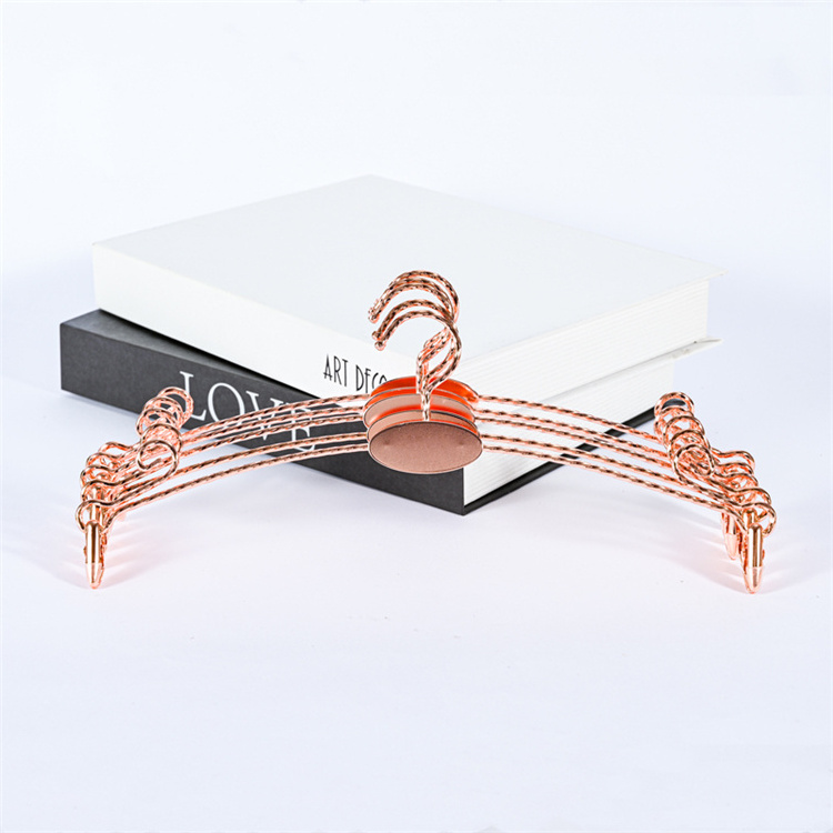 Factory Supply 2022 Hot Sale Space Saving Rose Gold Lingerie Pants Hanger