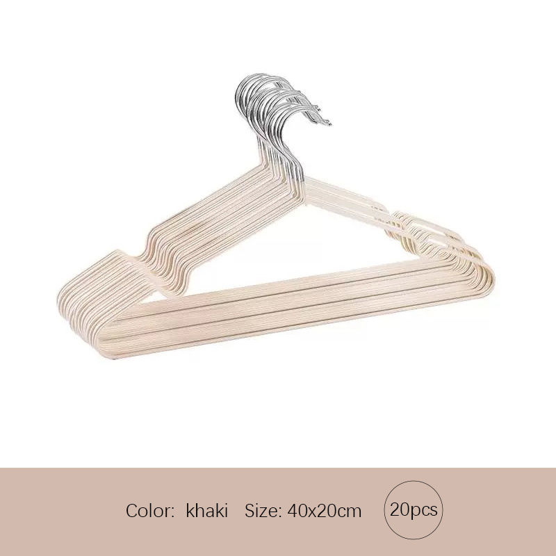 Colorful Closet Metal Wire PP Coat Hangers Space Saving Adult Kids Thin Clothes Hanger for Cloth Non-slip Dip Metal