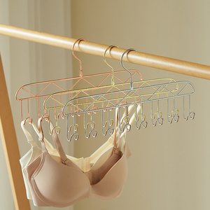 8 Hooks Magic Metal Pants Hanger Rack Slack Trousers Hanger Space Saving Non-Slip Closet Storage Organizer for handbag