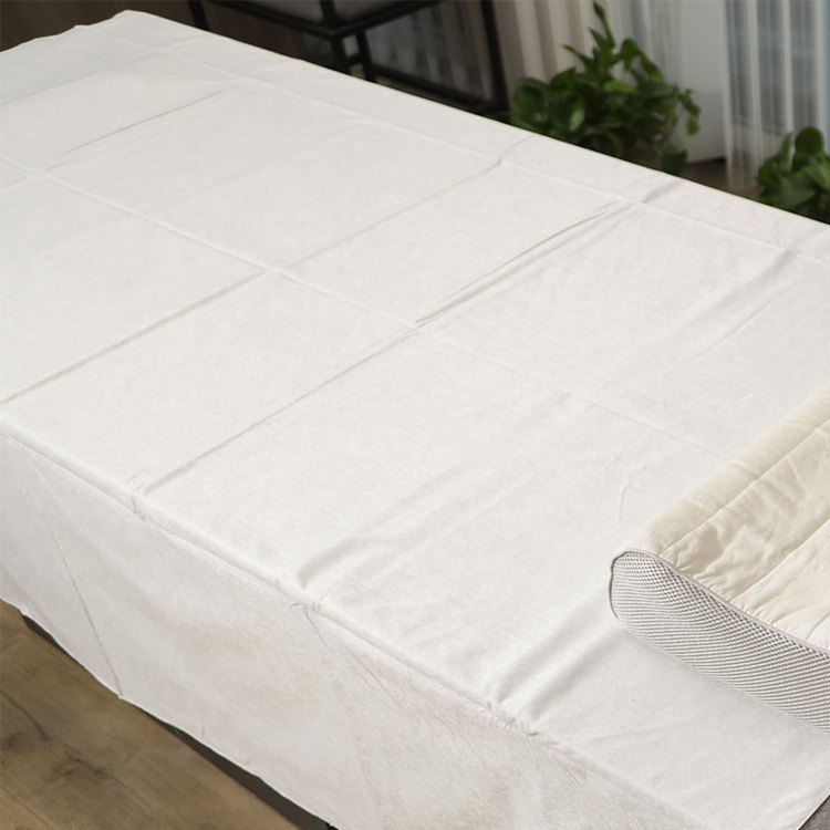 Bed Sheet 50*50 Roll Paper Disposable King Size Non Woven Bed Sheets For Spa