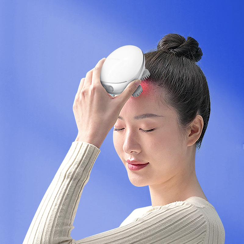 Wholesale Electric Refreshing Relax Scalp Massager Massage Head Hot Compress Vibrating Head Massager