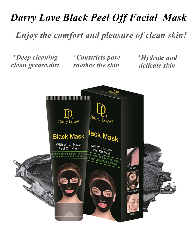 Hot Product Wholesale Deep Sea Mud Black Tearing Mask Natural Plant Peel Off Mask Blackhead Removal Skin Cleansing Pore Refining