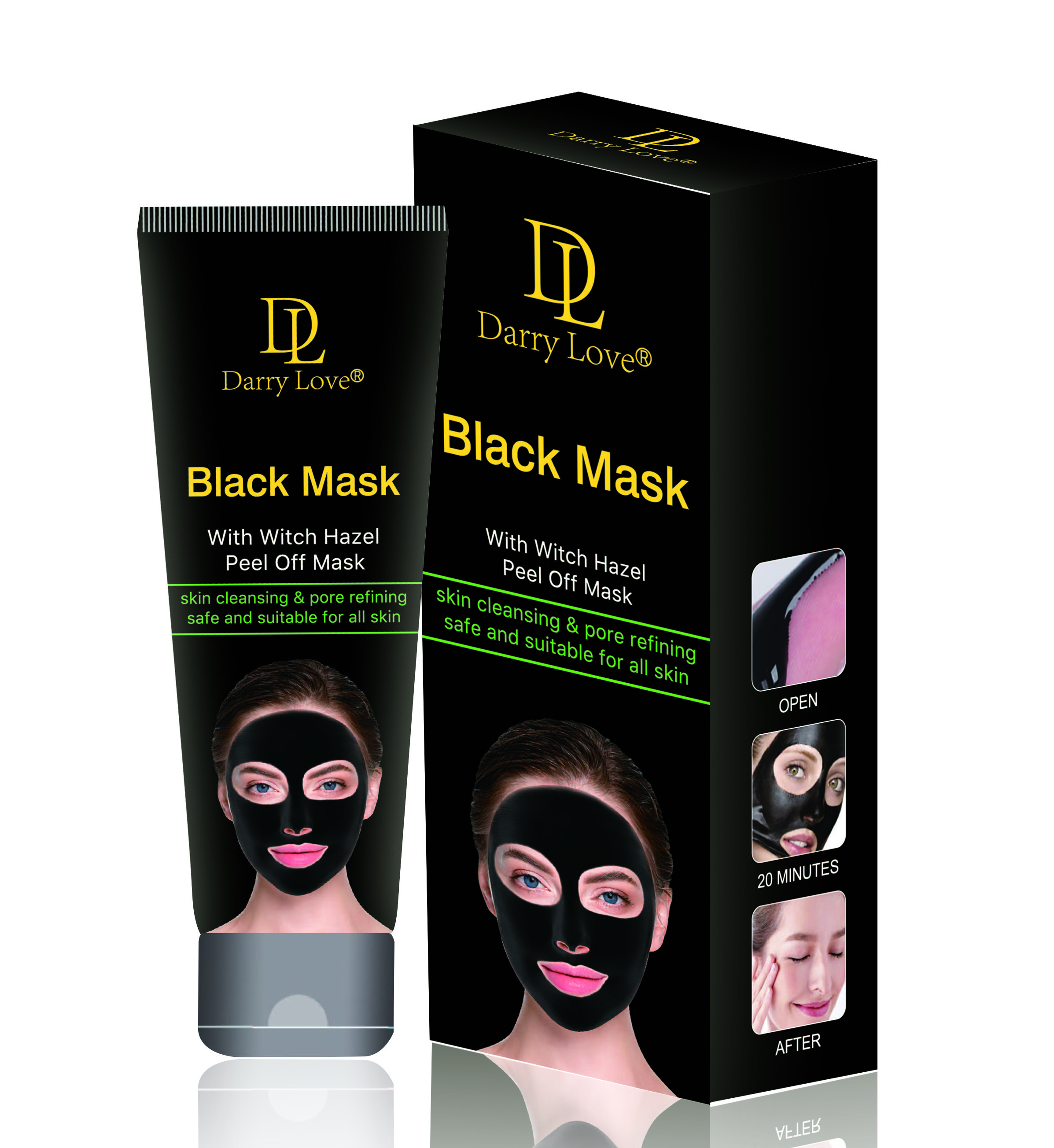 Hot Product Wholesale Deep Sea Mud Black Tearing Mask Natural Plant Peel Off Mask Blackhead Removal Skin Cleansing Pore Refining