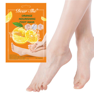 Hot selling Moisturizing Vitamin C Exfoliating Foot Mask Sock Organic Plant Extracts Feet Peeling Baby Your Foot Skin Care Mask