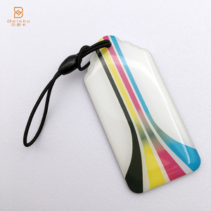 Customized Printing ISO14443A 13.56MHZ Jelly Pet Dog Tag RFID 213 NFC Epoxy Tag