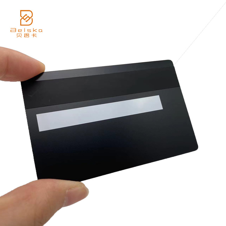 CR80 Contactless Payment Stainless Steel Dual Interface Matt White ATM Custom Blank Metal Credit Card