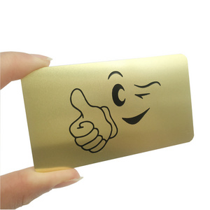 Popular Business Blank Metal Credit Hico Magnetic Stripe Gold Metal Business Card