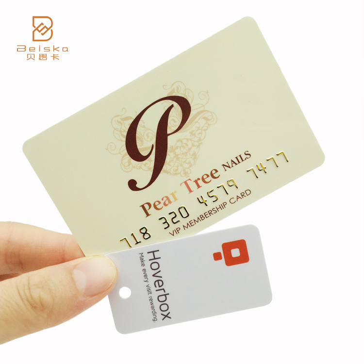 CR80 Plastic EAN13 Barcode Reward Loyalty Card Membership Supermarket VIP Discount Card